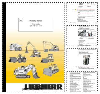 Liebherr L524 438 Wheel Loader Operators Manual SN 13100