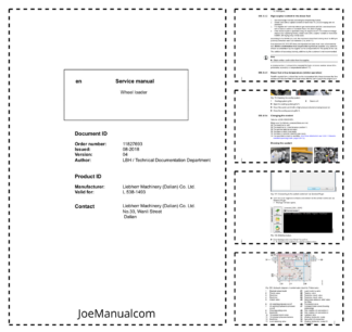 Liebherr L538 1493 Wheel Loader Service Manual