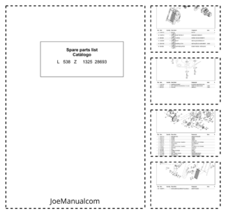 Liebherr L538 Z 1325 Wheel Loader Parts Catalog SN 28693