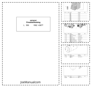 Liebherr L550 1562 Wheel Loader Parts Catalog SN 43677