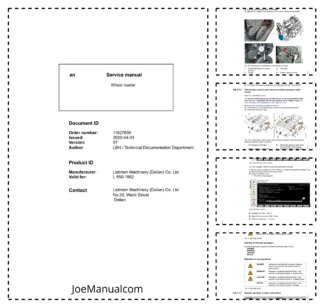 Liebherr L550 1562 Wheel Loader Service Manual