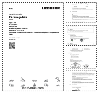 Liebherr L550 1982 Wheel Loader Operators Manual SN 12290141 PT
