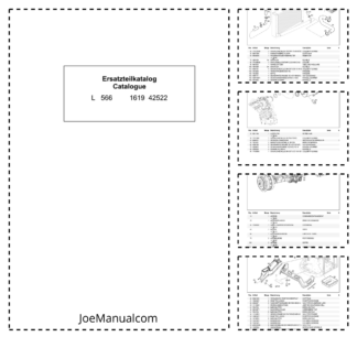 Liebherr L566 1619 Wheel Loader Parts Catalog SN 42522