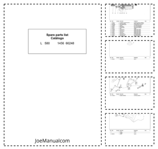 Liebherr L580 1456 Wheel Loader Parts Catalog SN 66248