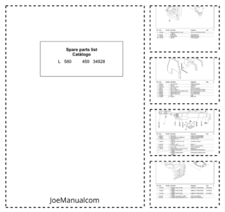 Liebherr L580 459 Wheel Loader Parts Catalog SN 34928