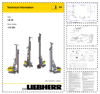 Liebherr LB 24 Drill Machines Service Training Manual SN 115301
