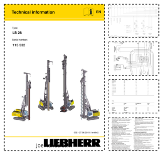 Liebherr LB 28 Drill Service Training Manual SN 115532