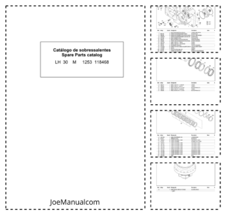 Liebherr LH 30M 1253 Material Handler Parts Catalog SN 118468