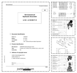 Liebherr LH 40 LH 50 M C T 4f Material Handler Service Manual