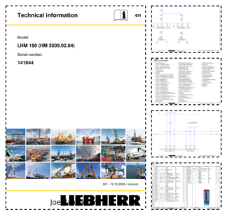 Liebherr LHM 180 (HM 3509.02.04) Crane Service Training Manual SN 141644