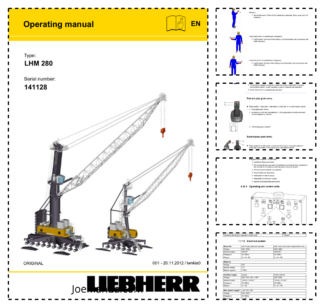 Liebherr LHM 280 Crane Operators Manual SN 141128