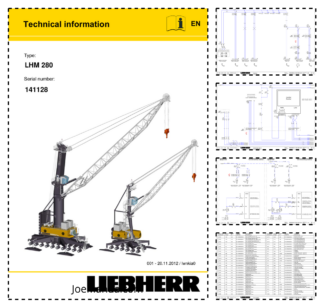 Liebherr LHM 280 Crane Service Training Manual SN 141128