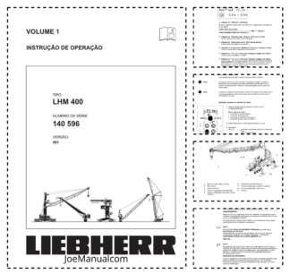 Liebherr LHM 400 Crane Operators Manual SN 140596