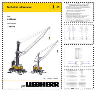 Liebherr LHM 400 Crane Service Training Manual SN 140849