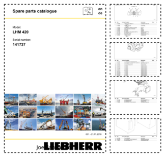 Liebherr LHM 420 Crane Parts Catalog SN 141737