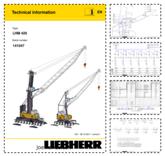 Liebherr LHM 420 Crane Service Training Manual SN 141047