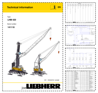 Liebherr LHM 420 Crane Service Training Manual SN 141118