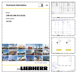 Liebherr LHM 425 (HM 3513.03.05) Crane Service Training Manual SN 141743