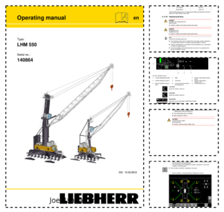 Liebherr LHM 550 Crane Operators Manual SN 140864