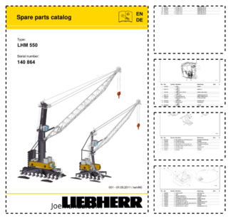 Liebherr LHM 550 Crane Parts Catalog SN 140864