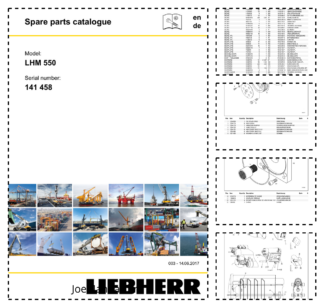 Liebherr LHM 550 Crane Parts Catalog SN 141458