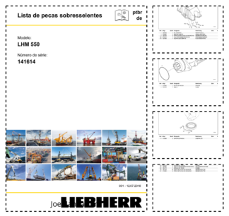 Liebherr LHM 550 Crane Parts Catalog SN 141614