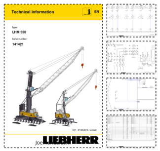Liebherr LHM 550 Crane Service Training Manual SN 141421