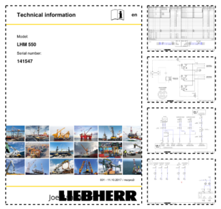 Liebherr LHM 550 Crane Service Training Manual SN 141547