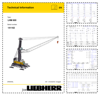 Liebherr LHM 600 Crane Service Manual SN 141162