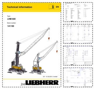 Liebherr LHM 600 Crane Service Training Manual SN 141190