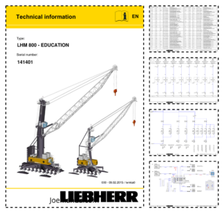 Liebherr LHM 800 Education Crane Service Training Manual SN 141401