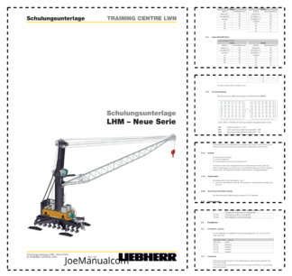Liebherr LHM Series Crane Service Training Manual DE