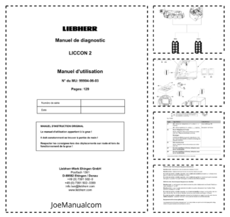 Liebherr LICCON 2 Diagnostics Operators Manual FR