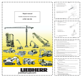 Liebherr LPVD 140 150 Variable Displacement Double Pump Repair Manual
