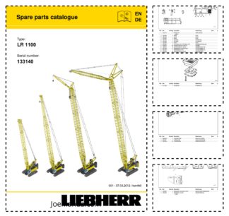 Liebherr LR 1100 Crane Parts Catalog SN 133140