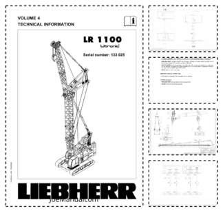 Liebherr LR 1100 Litronic Crane Service Training Manual Vol 4