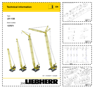 Liebherr LR 1130 Crane Service Training Manual SN 137071