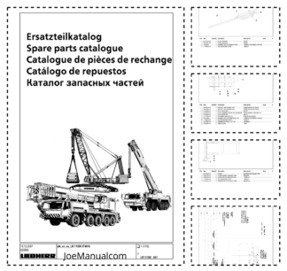 Liebherr LR 11350 Crane Parts Catalog SN 11350