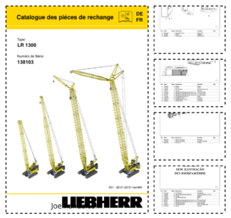 Liebherr LR 1300 Crane Parts Catalog SN 138103 FR DE