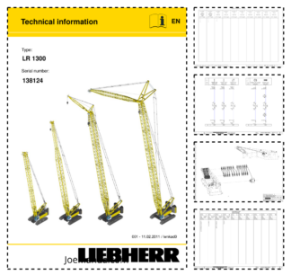 Liebherr LR 1300 Crane Service Training Manual SN 138124