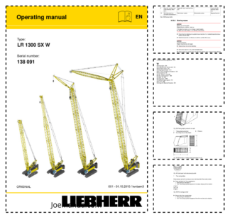 Liebherr LR 1300 SX W Operators Manual SN 138091