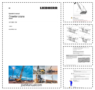 Liebherr LR 1300.1 SX Crane Operators Manual SN 138649