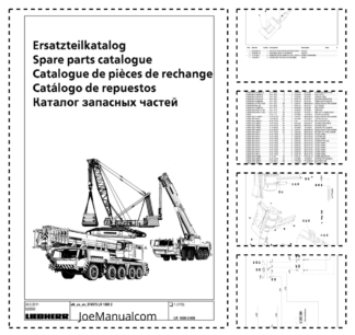 Liebherr LR 1600-2 Crane Parts Catalog SN 74575