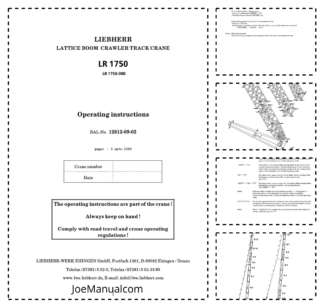 Liebherr LR 1750 Crane Operators Manual