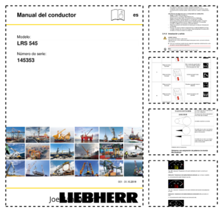Liebherr LRS 545 Container Handler Operators Manual SN 145353 ES
