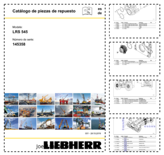 Liebherr LRS 545 Crane Parts Catalog SN 145358 ES DE