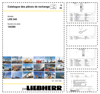 Liebherr LRS 545 Crane Parts Catalog SN 145380 FR DE