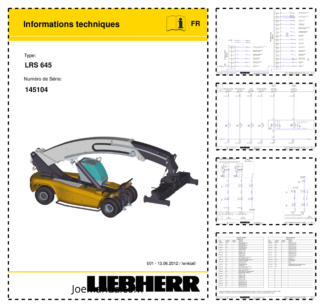 Liebherr LRS 645 Container Handler Service Training Manual SN 145104 FR