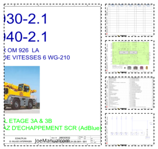 Liebherr LTM 1030 1040 2.1 Crane Electrical Schematics Service Manual