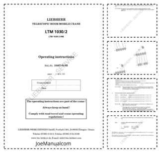 Liebherr LTM 1030-2 Crane Operators Manual